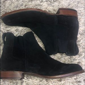 Lucchese suede black boots